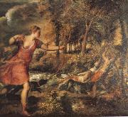 TIZIANO Vecellio The Death of AikedeAn painting
